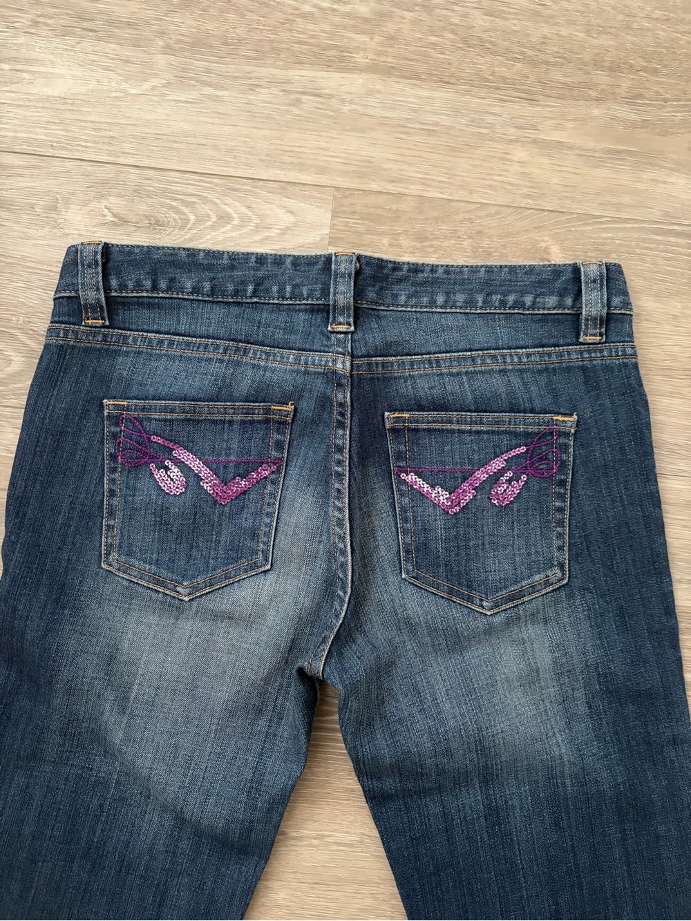 Low-Rise Bootcut Jeans